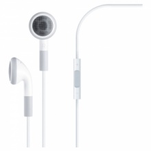 3.5mm Earphone with Volume Control & Microphone for iPod/iPhone/iPad White. Christmas Shopping, 4% off plus free Christmas Stocking and Christmas Hat!