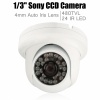 1/3 Sony HD CCD 480TVL Dome 24IR LED Waterproof Security Camera White. Christmas Shopping, 4% off plus free Christmas Stocking and Christmas Hat!