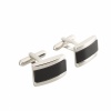 Men's Classic Design Square Cufflinks Black. Christmas Shopping, 4% off plus free Christmas Stocking and Christmas Hat!