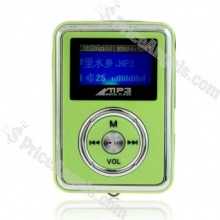 Mini MP3 music player- 1.0-inch LCD screen display- Features 2GB flash memory storage- Supports music formats: MP3/WAV- Support multi languages: Simplified Chinese / Japanese / Korean / English /? French / Italian/German/ Spanish / Swedish/Portuguese /