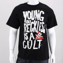 You'll acquire your lifetime membership into the Young & Reckless cult with this tee. This men's t-shirt features a ribbed crew neck, large front screen print graphic and Y&R logo on the back neck. 100% Cotton. Machine Wash. Imported.