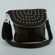 Super Trader Vegan Leather Studded long Strap Purse