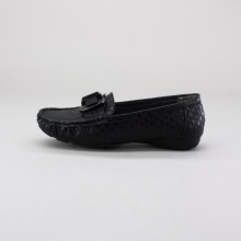 For some casual and classy style slip on this stylish loafer. Features an embossed faux leather upper, shiny metal buckle detail & moc toe. Imported.