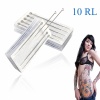 100pcs Professional Sterilized Round Liner Tattoo Needles 10RL. Christmas Shopping, 4% off plus free Christmas Stocking and Christmas Hat!