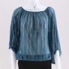 Poof Etta Gausy Peasant Top