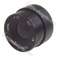 - Fixed Iris Lens- IR lens - Focal: 16 mm- Horizontal field: 18??- Aperture: F/1.2- Image format 1/3 inch- Mount: CS- Minimum object distance: 0.2M