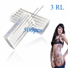 500pcs Professional Sterilized Round Liner Tattoo Needles 3RL. Christmas Shopping, 4% off plus free Christmas Stocking and Christmas Hat!