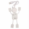 4 Port White USB High Speed Doll Design Hub for PC. Christmas Shopping, 4% off plus free Christmas Stocking and Christmas Hat!