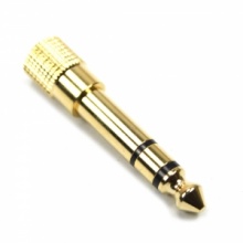 Golden Microphone 6.5mm Male to 3.5mm Female Audio Adapter. Christmas Shopping, 4% off plus free Christmas Stocking and Christmas Hat!