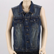 Give him this fashion favorite for a stylish look. This boys' denim vest features a vintage wash full of distressed elements for a vintage, worn-in look. 100% Cotton. Machine Wash. Imported.