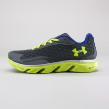 The men's UA Spine RPM running shoe is different than any other shoe out there. Spine was created when UA cored out the chassis to make the shoe lighter and more flexible, without losing any support or responsiveness. The result is an innovative running shoe that’s built to start strong and finish stronger.  Features a breathable mesh upper with a full length 4D Foam sockliner and Micro G cushioning. Imported.