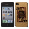 Hard Plastic Case with Poker Spade J Pattern for iPhone 4 Gold. Christmas Shopping, 4% off plus free Christmas Stocking and Christmas Hat!