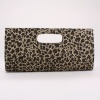 Keep your must-haves with you in style with this cheetah printed clutch. Features a magnetic-snap closure and lined interior. Imported.