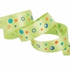 7/8 inch (22mm) Four Color Circles Dots Satin Ribbon Lawngreen. Christmas Shopping, 4% off plus free Christmas Stocking and Christmas Hat!