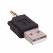 3.5mm Jack to USB Port Converter for Apple Black. Christmas Shopping, 4% off plus free Christmas Stocking and Christmas Hat!