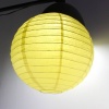 12 Yellow Paper Lantern. Christmas Shopping, 4% off plus free Christmas Stocking and Christmas Hat!