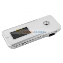 General Model M-310 Color ?White Tech Spac Screen Size 1.1-inch Scale 16:9 Memory Built-in 4GB Main Function Music YES Recording YES Speaker YES Battery Built-in high 1000mAh power battery Working Time 5 Hours Earphone Jack 3.5mm Night Vision Yes Supported File format Audio MP3. WMA.FLAC.APE.AAC Slot 1 x 3.5mm port 1 x Mini USB Slot Package Included 1 x MP3 1 X USB Cable 1 x Earphone 1 x Power Charger 1 x User Manual 1 x Gift Box ?