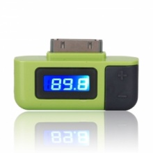 Hands-free FM Transmitter with Remote for iPod Nano iPhone iPad Green. Christmas Shopping, 4% off plus free Christmas Stocking and Christmas Hat!