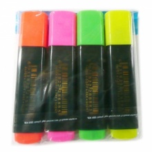 4 Pack Fluorescent Markers. Christmas Shopping, 4% off plus free Christmas Stocking and Christmas Hat!