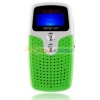 General Brand UGGU Color green Tech. Spec. Screen Type Blue screen Size 1.1-inch scale 16:9 Memory Built-in 2GB Memory Card NA Supported max. memory NA Main Function Music YES Video NA E-book YES Game NA Camera NA Key Type Butoon Lyrics Synchronous YES Speaker YES G-sensor NA TV-Out NA Battery Buili-in 1000mAh li-ion battery Working Time About 8 Hours Earphone Jack 3.5mm Clip NA Waterproof NA Supported File format Audio MP3 / WAV Video NA E-book TXT Picture NA Lyrics LRC Other functions file storagefile storage Slot 1 x 3.5mm port 1 x mini USB Language English.Chinese . Japanese. Korean. French. Italian. German. Spanish. Swedish. Portuguese. Danmark. Duch. Polish. Russian. Thai. Turkish. Czechish. Hebrew. Romanian Package Included 1 x MP3 1 X USB cable 1 x earphone 1 x AC charger ? ?