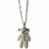 Silver Cartoon Design Little Bear Necklace. Christmas Shopping, 4% off plus free Christmas Stocking and Christmas Hat!