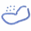 60pcs 0.3 Blue Crystal Flat Beads. Christmas Shopping, 4% off plus free Christmas Stocking and Christmas Hat!