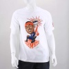 Go hard in the paint like Carmelo in this retro caricature styled Dri-Fit tee. Features a ribbed crew neck, large front graphic & logo print on left sleeve. 58% Cotton, 42% Polyester. Machine Wash. Imported.