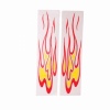 Motorcycle Sticker with Flame Logo Red and Yellow (Pairs). Christmas Shopping, 4% off plus free Christmas Stocking and Christmas Hat!