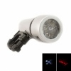 5 LED Silver Bicycle Headlight and Bicycle Taillight Set - Bike Lights. Christmas Shopping, 4% off plus free Christmas Stocking and Christmas Hat!