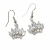 Special Crown White Zircon Shining Earrings. Christmas Shopping, 4% off plus free Christmas Stocking and Christmas Hat!