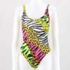 Make a statement in this safari inspired neon printed bodysuit.