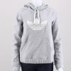 Plush fleece adds irresistible warmth to this adidas Originals College Hoodie. Styled with a terry cloth Trefoil in front, sailor cords at the hood, and a kangaroo pocket. A larger hood and raglan sleeves give the women's hoodie a relaxed look. 51% Cotton, 49% Polyester Fleece. Machine wash. Imported.