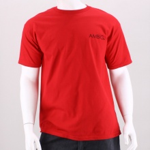 Try a new fashion route with this classic looking men's t-shirt from Ambig. Features a ribbed crew neck collar, front wordmark on left chest & large print on the back. 100% Cotton. Machine Wash. Imported.