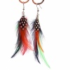 Beautiful Multicoloured Alloy Feather Earrings. Christmas Shopping, 4% off plus free Christmas Stocking and Christmas Hat!