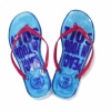 One Pair of Blue Jelly Flip-flop Slipper Size 8. Christmas Shopping, 4% off plus free Christmas Stocking and Christmas Hat!