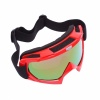 Motorcycle Goggles Helmet Glasses with Red Frame and One Colorful Lens. Christmas Shopping, 4% off plus free Christmas Stocking and Christmas Hat!