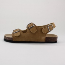 The suede of the upper makes this a great looking cork bottom sandal.