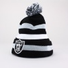 Rock the same sideline styles on your favorite NFL team in the New Era NFL Sideline Sport Knit. This knit carries team colors throughout the stripes, with a Pom Pom on top for added style. The team logo is showcased on the front in large, raised embroidery. An embroidered New Era Flag is found on the left side. NFL shield is embroidered on the back of the cap. One size fits most. 100% Acrylic.  Do not wash. Imported.