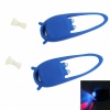 2 pcs 2 LED Silicone Safety Warning Bicycle Caution Light Blue. Christmas Shopping, 4% off plus free Christmas Stocking and Christmas Hat!