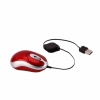 6087 Mini Optical Mouse With Retractable Cable Red. Christmas Shopping, 4% off plus free Christmas Stocking and Christmas Hat!