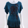 Davida Jaci Fringed Slouch Tee