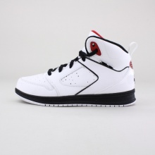 The pre-school boys' Jordan Sixty Club features a mix of all of the sneakers that Michael Jordan scored 60+ points in including the Air Jordan 1, Air Jordan II, and Air Jordan V. Features a leather upper with textured overlays and non-marking rubber outsole. Imported.