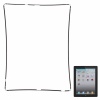 Plastic Middle Bezel Frame for iPad 2 Black. Christmas Shopping, 4% off plus free Christmas Stocking and Christmas Hat!