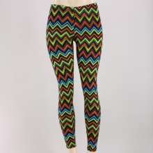 Add a punch of color to your look with these printed leggings.