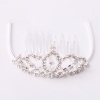 Medium Rhinestone Crown Comb Hair Clip Tiara. Christmas Shopping, 4% off plus free Christmas Stocking and Christmas Hat!