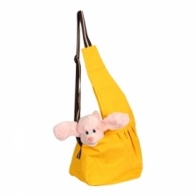 Yellow Pet Dog Carrier Single-shoulder Bag Oxford Cloth Size L. Christmas Shopping, 4% off plus free Christmas Stocking and Christmas Hat!