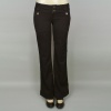 Boom Boom Basic Solid Color Trouser W/ Big Button Detail