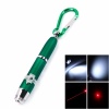 3 in 1 5mW 650nm Red Laser LED Flashlight Keychain Green (3*LR44). Christmas Shopping, 4% off plus free Christmas Stocking and Christmas Hat!