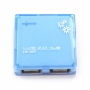 4 Port Blue Square-shaped Hi-speed USB 2.0 Hub. Christmas Shopping, 4% off plus free Christmas Stocking and Christmas Hat!