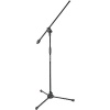 Samson's BL3 microphone boom stand combines the crucial elements of lightweight durability with an attractive and functional design. This collapsible tripod boom stand has a sturdy die-cast and steel construction that offers superior resiliency with great flexibility of positioning, so it's always convenient and never conspicuous. Its glossy black finish ensures an elegant yet unobtrusive presence and its lightweight design enables maximum portability.